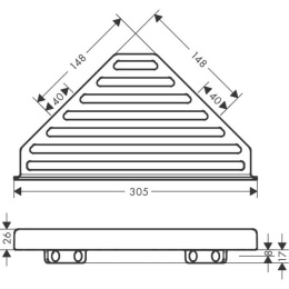 Полка Hansgrohe (41741670)