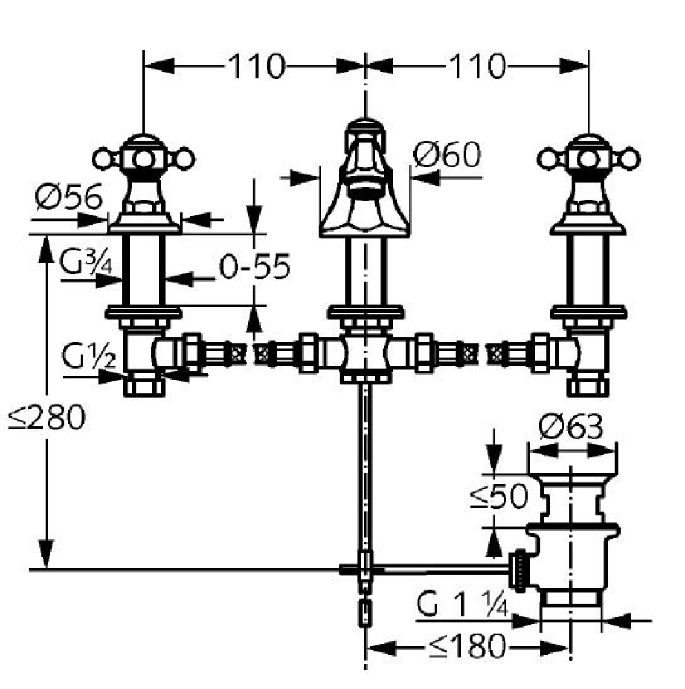 Фото Смеситель для раковины Kludi Adlon (510464520)