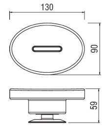 NOBILI ACCP01BR Мыльница (бронза)