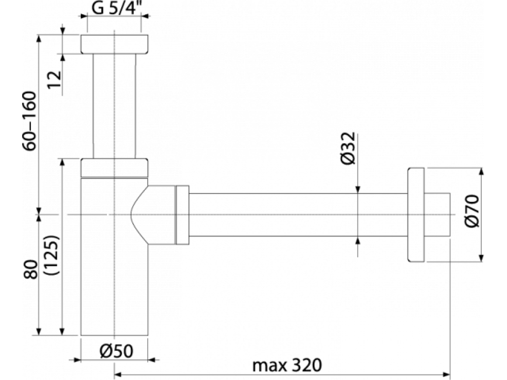 Сифон для раковины Boheme (609-NB)
