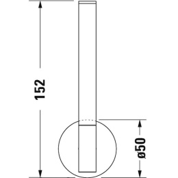 Держатель запасного рулона Duravit Starck T (0099394600) черный