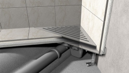 Фото Решетка водосточная треугольная AlcaPlast Grace