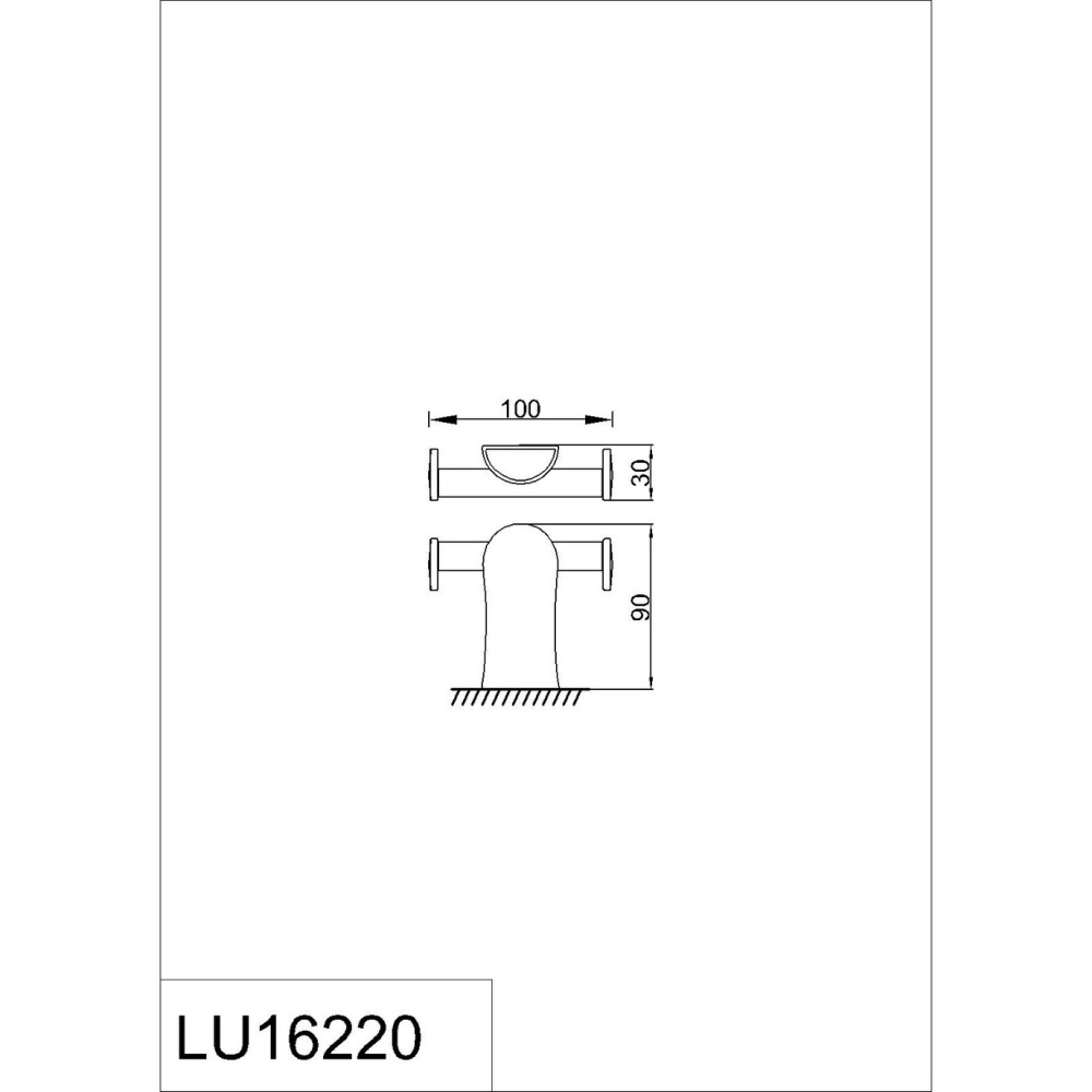 Крючок двойной RUSH Luson LU16220
