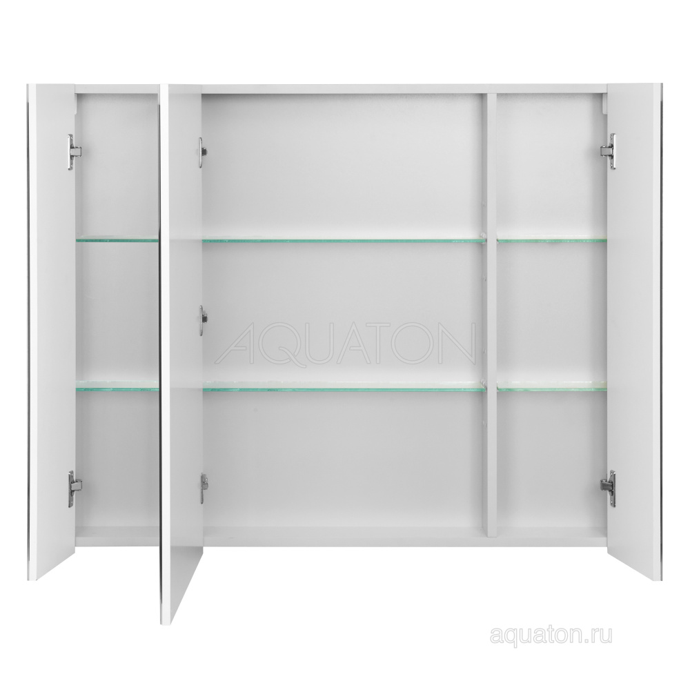 Фото Зеркальный шкаф Aquaton Нортон 100 белый 1A249302NT010
