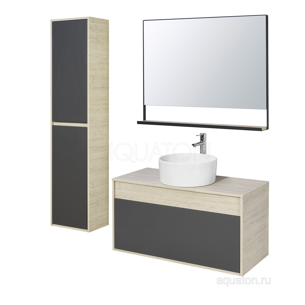 Фото Зеркало Aquaton Лофт Урбан 100 дуб орегон 1A248002LQX50