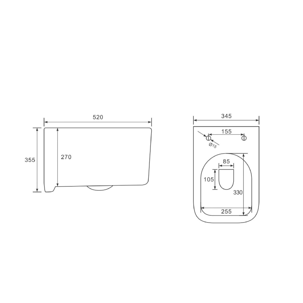 Унитаз подвесной Vincea Ultra (VT1-32) белый
