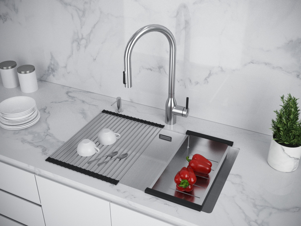 Фото Мойка для кухни Paulmark Lumi (LU74-WH) белый