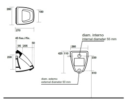 Фото Kerasan Comunita 333001 Писсуар подвесной под скрытый налив