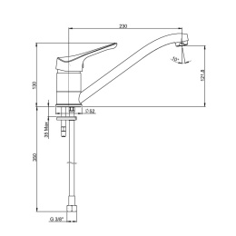 Фото Смеситель для кухни Paini Pilot 04CR573 хром