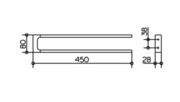 Фото Полотенцедержатель Keuco Edition 11 11118010000, хром