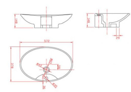 Раковина MonteBianco Poli Glossy 13080