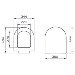 Сиденье для унитаза Vitra S50 (72-003-309) белый