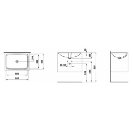 Раковина Laufen Pro 8.1196.5.000.109.1