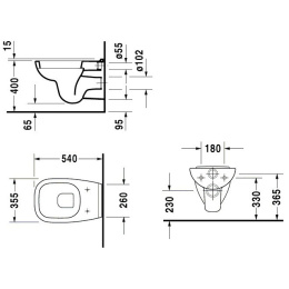 Подвесной унитаз Duravit D-Code 22100900002, белый