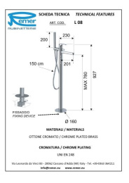 Смеситель для ванны Remer RR N08  NO