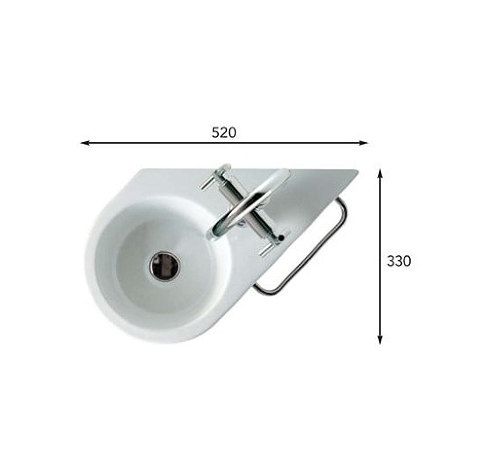 Фото Раковина для ванной комнаты Globo Open Space Classic (SA015) белый, глянцевый