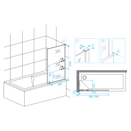 Шторка на ванну RGW Screens 03115408-11