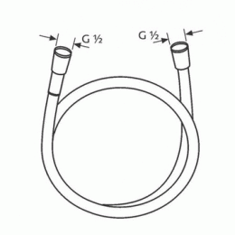 Душевой шланг Kludi Supara (6107105-00) хром