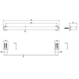 Полотенцедержатель Gessi Emporio accessories (38900#299) Черный