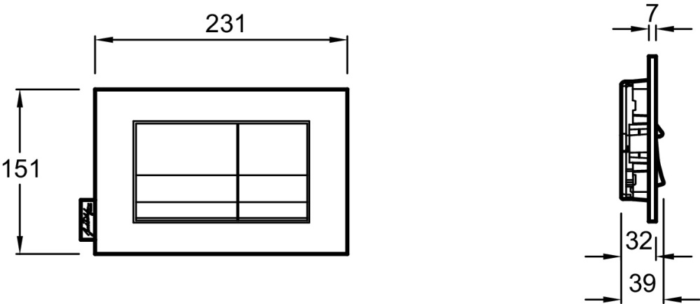 Фото Клавиша смыва Jacob Delafon (E20858-00) белый
