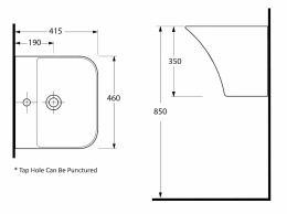 Раковина моноблок beWash Ladoga 54461101 белый