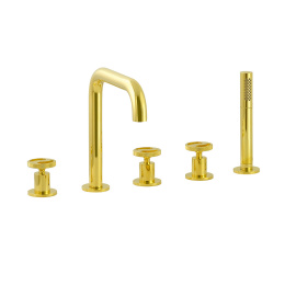 Фото Migliore Reversa 28204 Смеситель на борт ванны, на 5 отв, золото