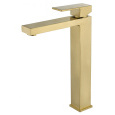 Смеситель для раковины высокий Wonzon&Woghand Cube (WW-88239016-BG) Золото