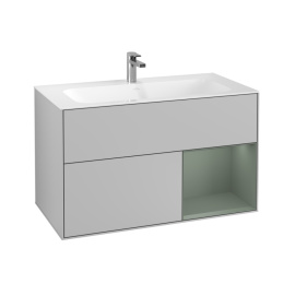 Villeroy Boch Finion G040GMGJ Тумба под раковину 996х498 мм (olive matt/light grey matt)