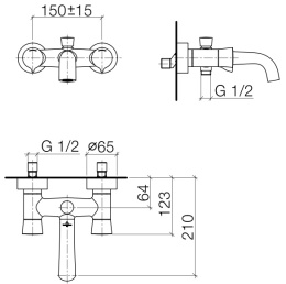 Villeroy & Boch (Dornbracht) LaFleur 25.100.955.00 для ванны с душем