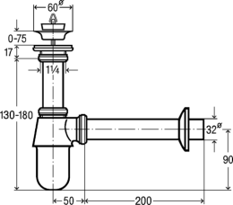 Фото Viega Sifon 366681 Сифон для раковины бутылочный