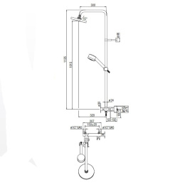 Душевая система Nobili (PL00130/30CR)