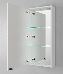 Velvex UNIQUE UNIT zsUNI.47.H95-211 Зеркало-шкаф выс. 95, белый матовый
