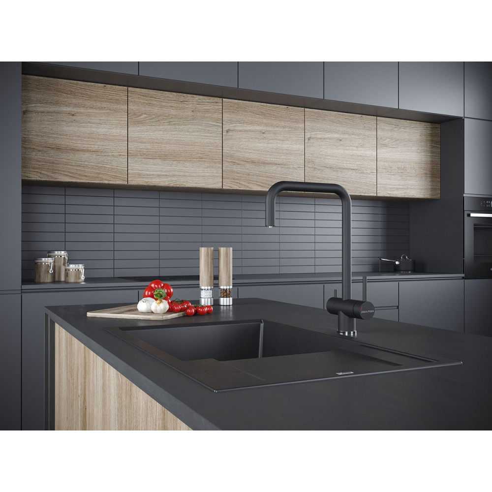 Смеситель для кухни Paulmark Wetter (We213030-401) антрацит
