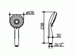 Фото Ручной душ Keuco Elegance New 51680010300, хром
