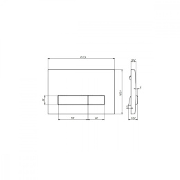 Фото Инсталляция для унитаза Berges Atom Line 410 040342 кнопка черная SoftTouch/хром гл
