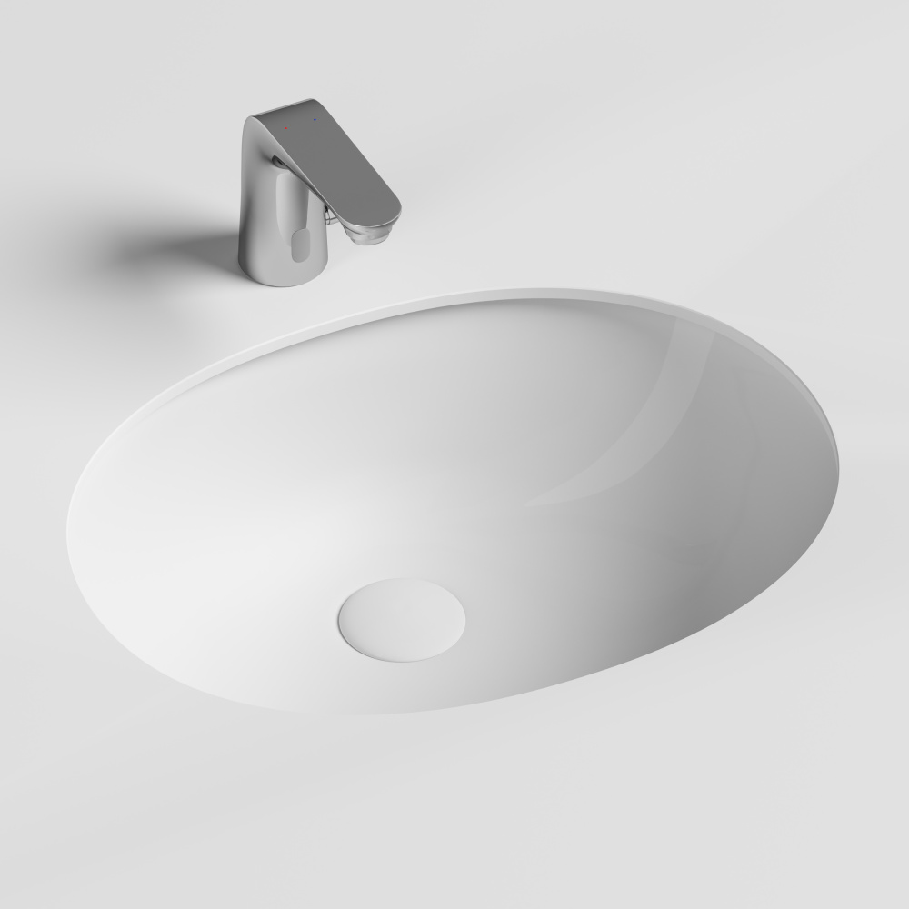 Фото Встраиваемая раковина Ceramicanova Element CN6043 Овал 56 см