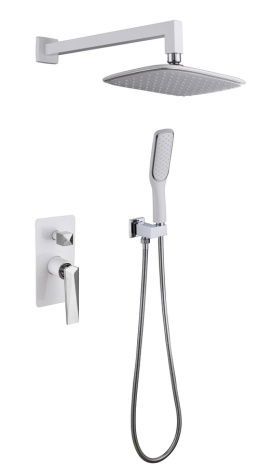 Фото Смеситель встроенный Boheme Venturo (374-W) хром, белый