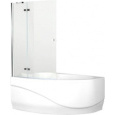 Шторка для ванны Aquanet Beta 3 NF7221-1 hinge, прозрачное стекло