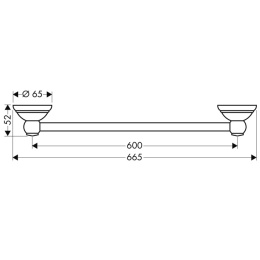 Hansgrohe Axor Carlton 41406090 Полотенцедержатель (хром/золото)
