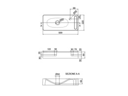 Фото Раковина накладная Scarabeo Hung 1512