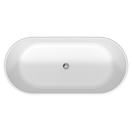 Ванна из литьевого мрамора 160х75 см Duravit D-Neo 700486000000000, белый
