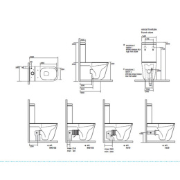 Фото Унитаз моноблок 60х35см Kerasan Tribeca 511731 цвет: черный матовый