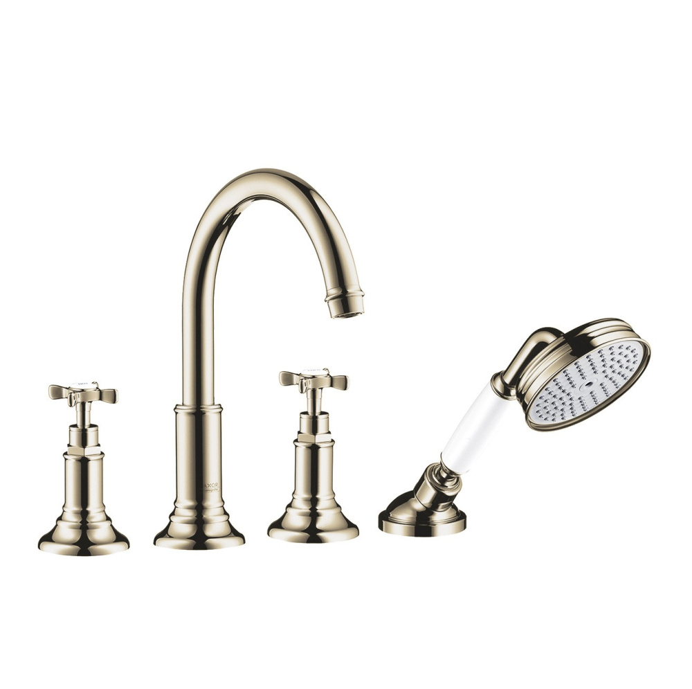 Фото AXOR Montreux 16546830 Смеситель на борт ванны (Полированный никель)