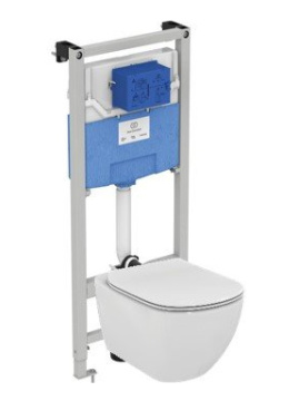 Инсталляция Ideal Standard Prosys Frame 120 M с унитазом Tesi Rimless T355101, сиденье микролифт, ко