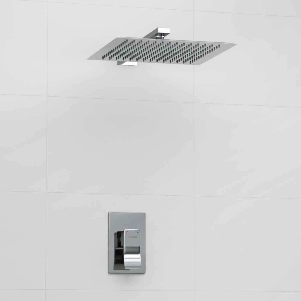 Фото WasserKRAFT A12118 Встраиваемый комплект для душа с верхней душевой насадкой