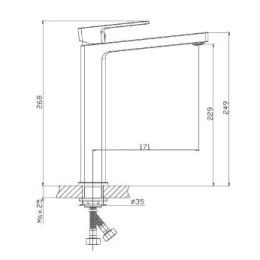 Смеситель для раковины Haiba HB11615-7