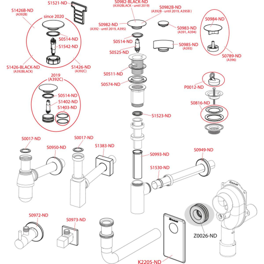 Alcaplast Колено DN32 5/4 " с гайкой, металл, A438, A438