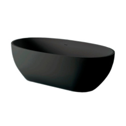 Фото Ванна искусственного камня 87*169 ArtCeram File 2.0 (FLW001 17) черный