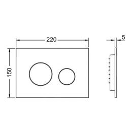 Фото Клавиша смыва Tece TECEloop 2.0 (9240927) хром, белый