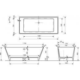 Фото Эстет Ванна "Manhattan silk" 1750х770
